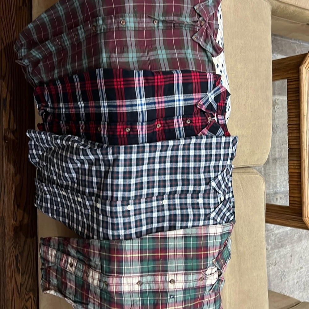 Bundle of 4 Brooks Brothers men’s flannel shirts